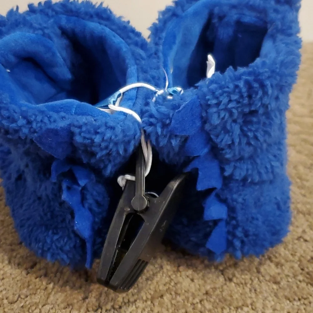 Baby Boys Girls Falls Creek Blue Dinosaur Bear Monster Slippers Size 4/5 6/7 NWT
